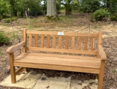 Memorial bench to Chris Snell